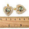 Golden Brass Pendants KK-L209-005G-04-3