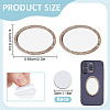 2Pcs Alloy Rhinestones & Glass Makeup Mirror AJEW-DR0001-88F-G-2