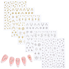 12Pcs 6 Styles Nail Art Stickers Decals FIND-SP0004-60-7