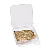4Pcs 4 Colors Brass Curb Chain Bracelets BJEW-SZ0001-018-7