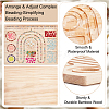 Wooden Bead Design Boards ODIS-WH0025-144C-4