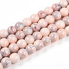 Baking Paint Glass Beads Strands DGLA-N003-8mm-C02-1