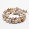 Faceted Natural Fire Crackle Agate Beads Strands X-G-F447-10mm-B10-2