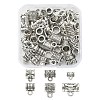 60Pcs 6 Style Tibetan Style Alloy Tube Bails FIND-YW0003-17-1