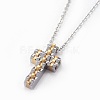 304 Stainless Steel Pendant Necklaces NJEW-O112-11-3