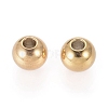 Ion Plating(IP) 202 Stainless Steel Rondelle Spacer Beads STAS-F094-06A-G-2