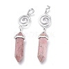Natural Rhodonite Pointed Big Pendants G-D0021-01P-19-3