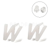 Hypoallergenic Bioceramics Zirconia Ceramic Stud Earrings EJEW-F340-04W-1