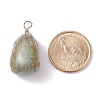 Natural Gemstone Pendants PALLOY-JF01160-5