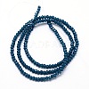 Faceted Rondelle Glass Beads Strands X-GLAA-M028-2mm-A05-3