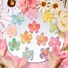 24Pcs 12 Colors Translucent Resin Pendants RESI-CJ0002-50-6