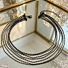 Alloy & Brass Chain Multi-Strand Necklaces for Women WGE8576-01-1
