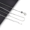 Brass Box Chain Necklaces for Women NJEW-G160-17S-1