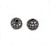 Round Brass Micro Pave Cubic Zirconia Beads ZIRC-N016-01B-8mm-2