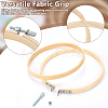 9Pcs 9 Styles Bamboo Embroidery Hoops DIY-GO0003-09-3