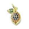 Brass Micro Pave Cubic Zirconia Pendants KK-H475-17G-02-1