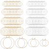 240Pcs 8 Styles 316 Surgical Stainless Steel Wine Glass Charms Rings STAS-BBC0009-38-1