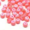 Transparent Stripe Resin Beads RESI-S345-6mm-05-1