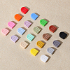 CHGCRAFT 40Pcs 20 Styles Rainbow Arch Food Grade Eco-Friendly Silicone Focal Beads SIL-CA0003-29-6