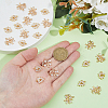 24Pcs 2 Styles Brass Micro Pave Cubic Zirconia Pendants KK-HS0001-29-3