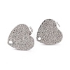 Non-Tarnish 304 Stainless Steel Stud Earring Findings EJEW-O104-14P-1