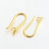 Brass Earring Hooks for Earring Designs KK-M142-02G-NR-1