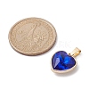 4Pcs 4 Colors Faceted Glass Pendant PALLOY-JF02342-2