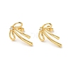 Brass with Cubic Zirconia Stud Earrings for Women EJEW-M251-03G-2