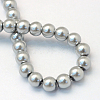 Baking Paint Pearlized Glass Pearl Round Bead Strands HY-Q003-6mm-34-4