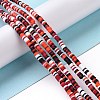 Handmade Polymer Clay Beads Strands CLAY-R089-3mm-004-2