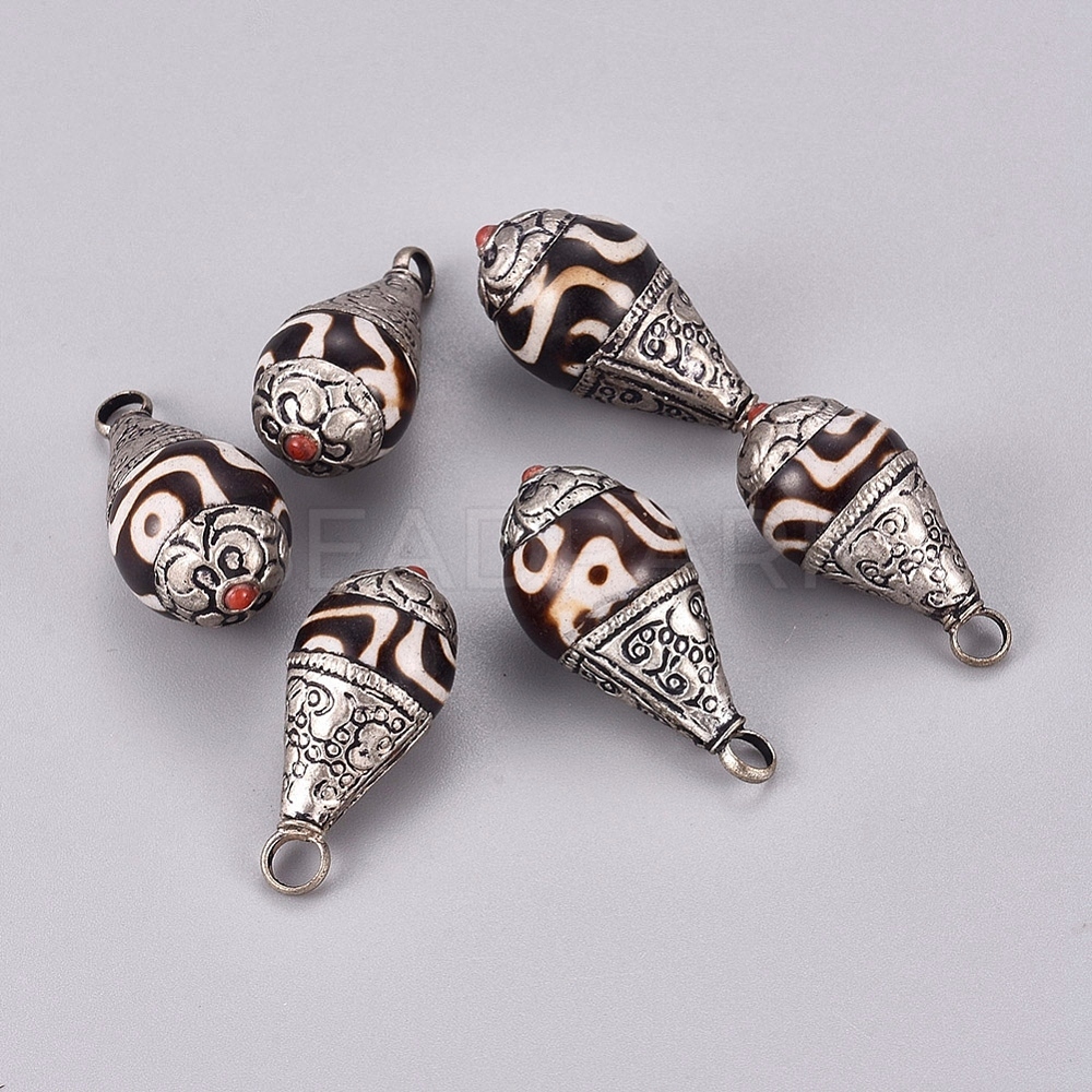 Handmade Tibetan Style dZi Pendants