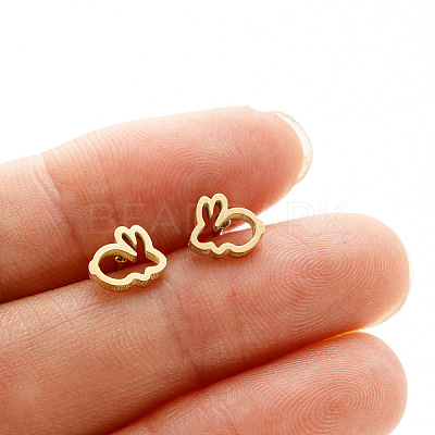 201 Stainless Steel Stud Earrings FS-WGB18B1-11-1