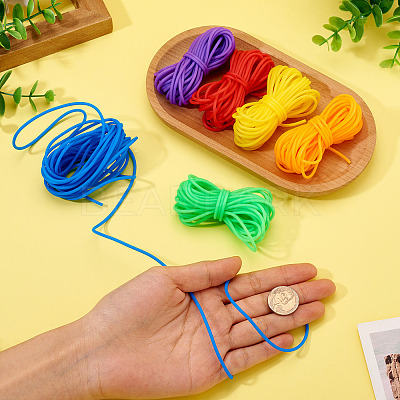 30M 6 Colors Hollow Pipe PVC Tubular Synthetic Rubber Cord RCOR-TA0001-15-1