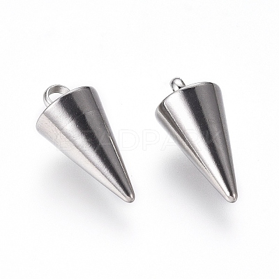 Tarnish Resistant 304 Stainless Steel Pendants STAS-G214-47P-02-1