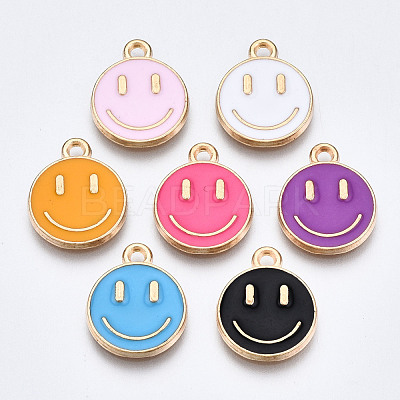 Alloy Enamel Charms X-ENAM-S121-165-RS-1