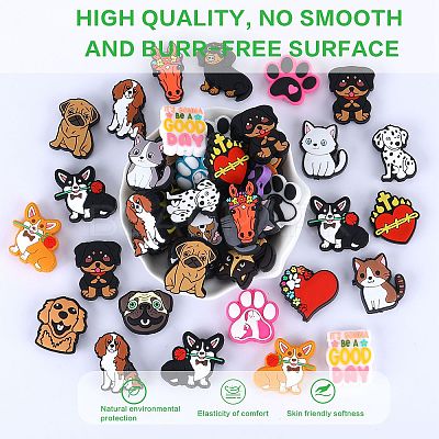 10Pcs Food Grade Eco-Friendly Silicone Focal Beads SIL-SZ0001-89C-1