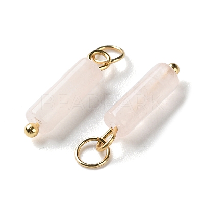 Natural Rose Quartz Pendants STAS-C120-01G-02-1