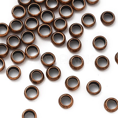 Brass Crimp Beads KK-S509-01RC-02-1