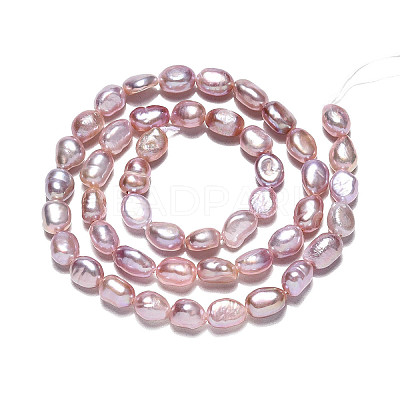 Natural Cultured Freshwater Pearl Beads Strands PEAR-N014-05F-1