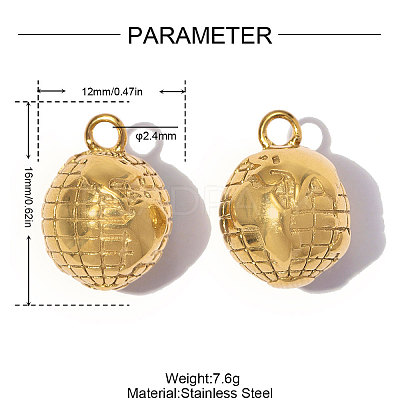 304 Stainless Steel Pendants SA-OY002-03G-1