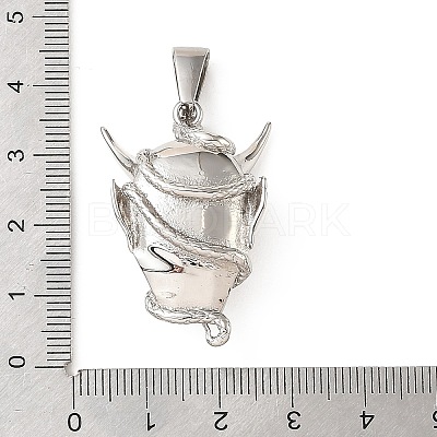 304 Stainless Steel Pendants STAS-F363-09P-1