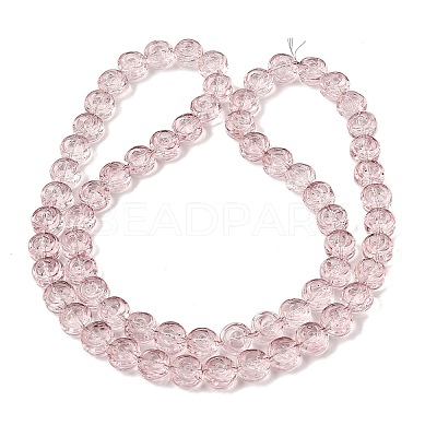 Baking Paint Transparent Glass Beads Strands GL-CBA2ED2-04D-1