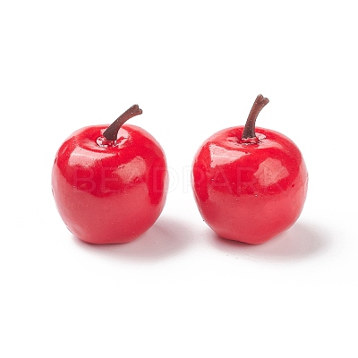 Mini Foam Imitation Apples DJEW-XCP0001-05A-1