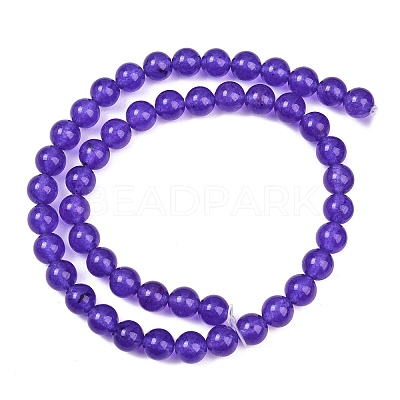 Dyed Natural White Jade Beads Strands GG-CBAD029-A02-8mm-1