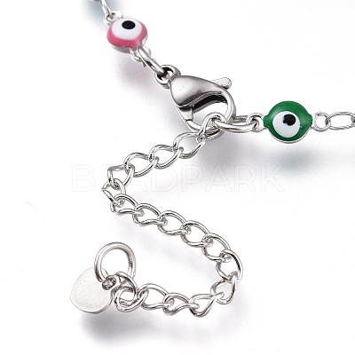 304 Stainless Steel Link Bracelets BJEW-M203-04P-C-1