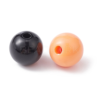 Halloween Theme Transparent & Opaque Acrylic Beads MACR-YW0002-77-1