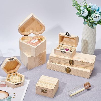 Pine Storage Box WOOD-WH0107-49-1