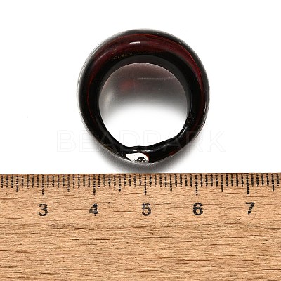 Mixed Handmade Lampwork Wide Band Rings RJEW-X0005-B-1