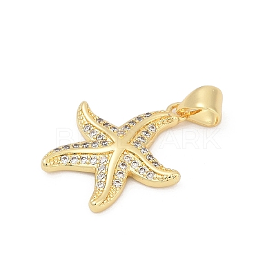 Brass Micro Pave Cubic Zirconia Pendants KK-D317-073G-1