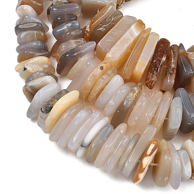 Natural Grey Agate Beads Strands G-A302-A02-01-1
